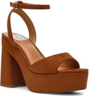 Dolce Vita Wizzard Ankle Strap Platform Sandal in Chestnut at Nordstrom Rack, Size 5.5