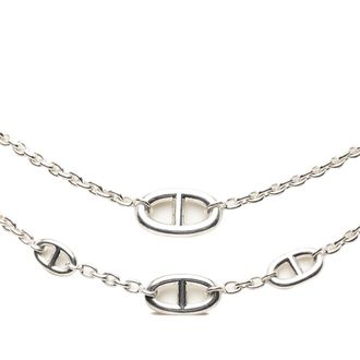 Herm&egrave;s Sterling Silver Farandole Long Necklace 160