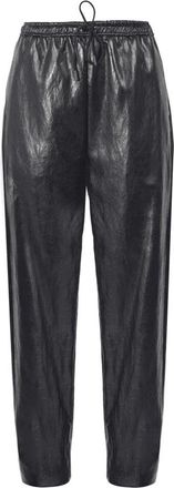 SOLOTRE Dames, Broeken, Zwart, Maat: 2XL Leer