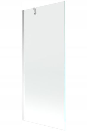 Desconocido Desconocido - Mampara De Ba&ntilde;era 1 Hoja Vidrio Transparente, 80x150 Cm, Perfil Cromo