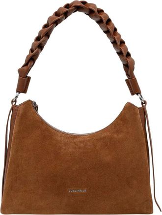 Coccinelle Boheme Suede Bimaterial Hobo - Bags - Mujer - Marr&oacute;n - ONE SIZE
