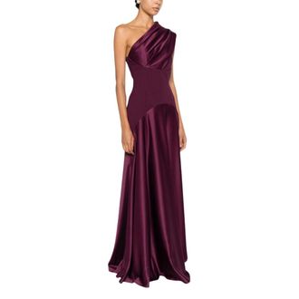 Solace London Gowns, female, Purple, Size: 2XS Demi Maxi Dress