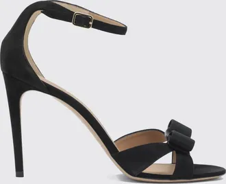 Ferragamo Sandalo in camoscio con fiocco Vara
