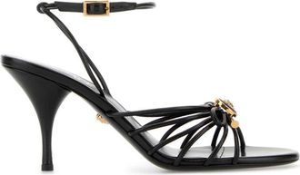 Versace Black Leather Heels