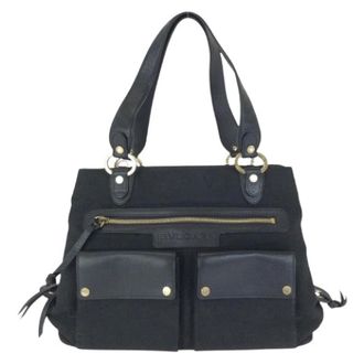 Bulgari Tweedehands Canvas handtassen - Dames - Pre-owned - Zwart - Maat: ONE Size