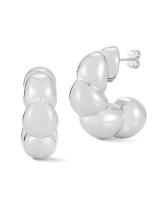 Chloe and Madison Chloe And Madison Jewelry Bold Puffed Statement Hoops