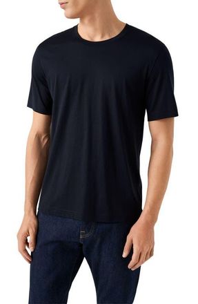Eton Silk & Cotton T-Shirt in Navy Blue at Nordstrom, Size Xx-Large