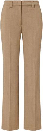 Liu Jo Rechte broek - Dames - Straight fit broeken - Beige - M - Polyester - Broeken