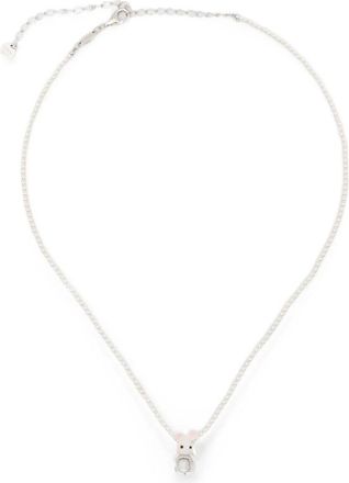 Yvmin Woven Mini Rabbit Pendant Necklace