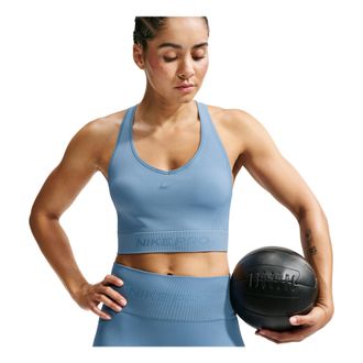 Nike (WMNS) Nike Pro Seamless Dri-FIT Cropped Tank Top Work Blue IB9414-486