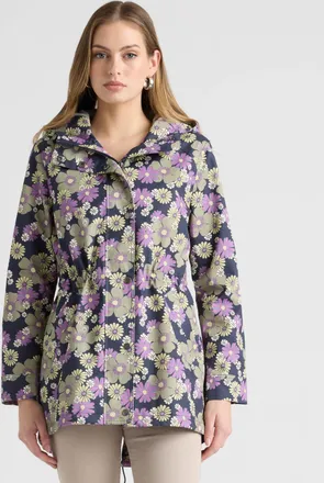 NVLT Womens Mid Length Rain Jacket