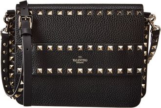 Valentino Rockstud Small Grainy Leather Crossbody