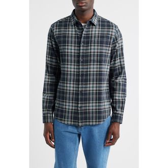 Wax London Shelly Seersucker Button-Up Shirt in Navy /Multi at Nordstrom Rack, Size Xx-Large