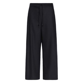 Max Mara Floria Wide Trousers - female - Max Mara - Wide Trousers - Blue - 2XS - Trousers