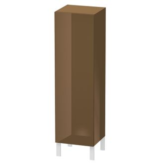 Duravit Duravit L-cube Semi-alta Anchura De Mueble 400mm, Profundidad 363mm, 1 Puerta, Bisagra Con Bisagra A La Derecha, Color: Marr&oacute;n Oliva Laca Alto Brillo 