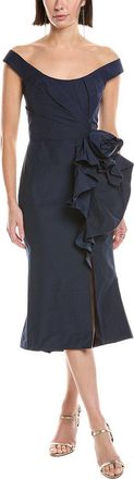 Marchesa Off The Shoulder Strapless Cocktail Dress