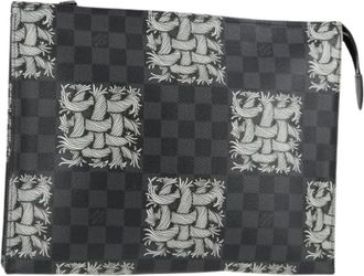 Louis Vuitton Pre-owned Clutches, female, Black, Size: ONE SIZE Pre-owned Pochette Voyage