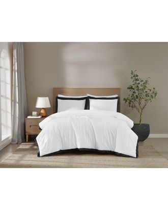 Brooklyn Loom Cotton Hotel Border Comforter Set