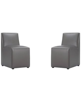 Manhattan Comfort Set Of 2 Anna Square Dining Chairs