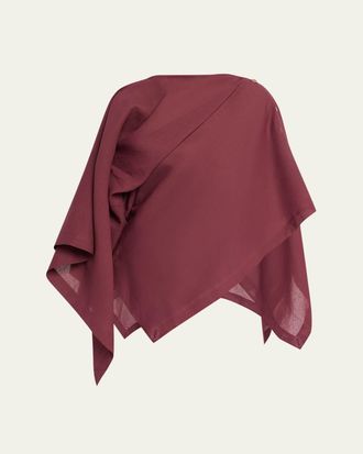 Issey Miyake All Squares Paper Handkerchief Top