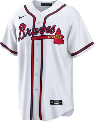 Nike Mens MLB Atlanta Braves (Matt Olson) Replica Baseball Jersey in Red | T770AWWHAW7-0Z0