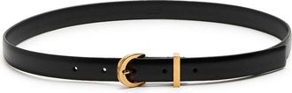Khaite Luna Leather Belt - Black - 34 (UK12/ M)