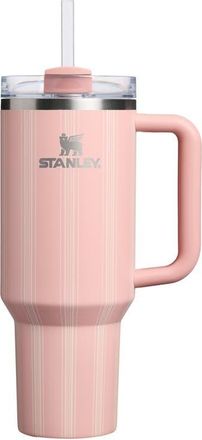 Stanley The Quencher H2.O Flowstate 40-Ounce Tumbler in Peach Rose Picnic Stripe at Nordstrom