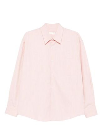 Sandro striped cotton shirt - men - Cotton - S - Pink