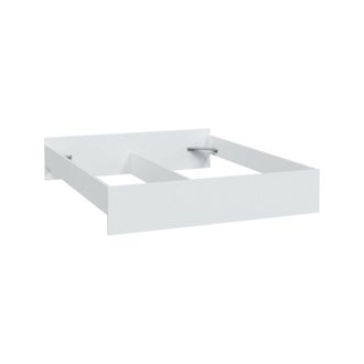 Dmora Cama Doble Yakima, Somier Doble, Estructura Para Dormitorio Adecuada Para Colch&oacute;n 190x160, 166x196h40 Cm, Blanco - Dmora