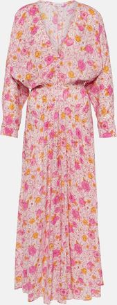 Poupette St Barth Ilona floral wrap maxi dress
