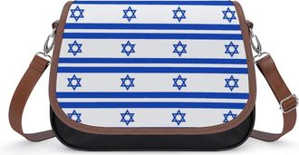 Generic Flag of Israeli Small Womens Crossbody Bags Shoulder Handbag with Adjustable Strap for Travel