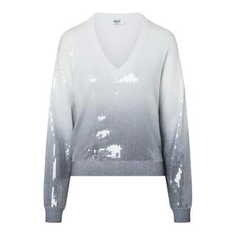 Liu Jo Dames, Truien, Grijs, Maat: S Viscose