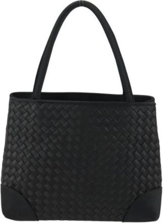 Bottega Veneta Pre-owned Handbags, female, Black, Size: ONE SIZE Pre-owned Satin Handbag