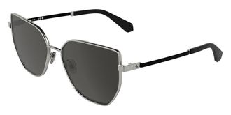 Calvin Klein Jeans CKJ25209S 040 Womens Sunglasses Silver Size 57