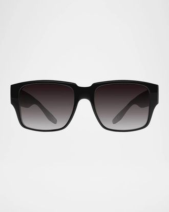 Barton Perreira Men & apos;s Duke Acetate Oversized Square Sunglasses