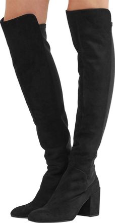 Stuart Weitzman Womens Halftime Stretch-Crepe Suede Over-The-Knee Boot