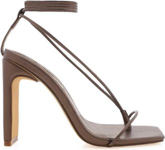 Billini Tala Heel Lace Sandal In Bronz In Bronze
