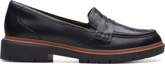 Clarks Womens Westlynn Ayla Penny Loafer, Newness, 6.5 UK Black Black Leather