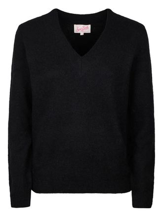 MC2 Saint Barth V-neck sweater - women - Fabric - L - Black