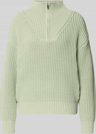 Fynch-Hatton Fynch-Hatton Regular Fit Troyer in Strick-Optik in Schilf, Größe XXL