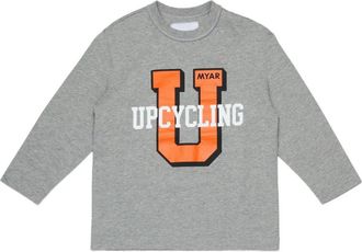 Myar cotton-blend T-shirt - kids - Cotton/Polyester - 12 yrs - Grey