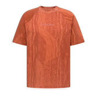 Carlo Colucci Carlo Colucci, T-Shirts, male, Red, Size: 2XL Allover Print T-Shirt