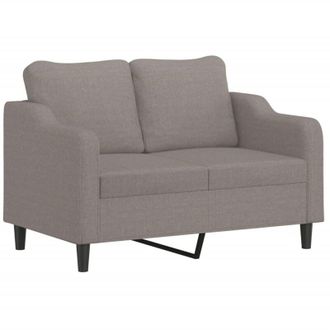 vidaXL Sof&aacute; De 2 Plazas De Tela Gris Taup&eacute; 140 Cm Vidaxl