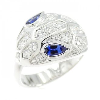 Bulgari Serpenti White Gold (18K) Band Ring (Pre-Owned)