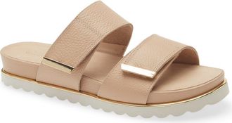 Chocolat Blu Candi Slide Sandal in Cream Leather at Nordstrom, Size 9-9.5Us