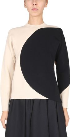 Tory Burch Tory Burch Womens Cashmere Crewneck Sweater - Black Cotton - Size Medium