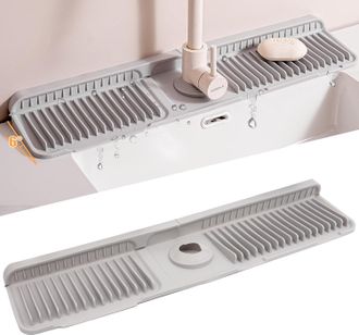 OEM Alfombrilla De Silicona Para Grifo, Protector Antisalpicaduras Para Fregaderos De Cocina, Bandeja De Drenaje Antigoteo, Alfombrilla De Secado Para Enc