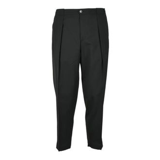 BRIGLIA 1949 Classic Wool Blend Trousers - male - Briglia - Suit Trousers - Black - M - Trousers