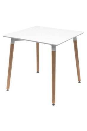 Regalos Miguel Estilo N&oacute;rdico - Mesa Tower Cuadrada 70 Cm - Blanco