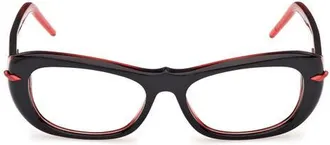 Christian Louboutin 53mm Geometric Optical Glasses in Black/Other at Nordstrom